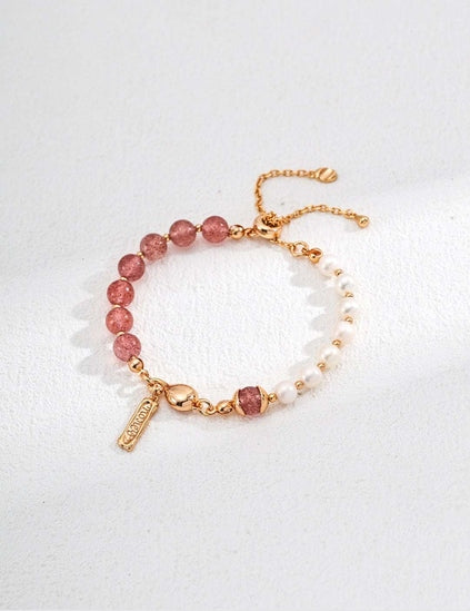 Healing Crystal Bracelet – Natural pearl and Stones for Inner Balance