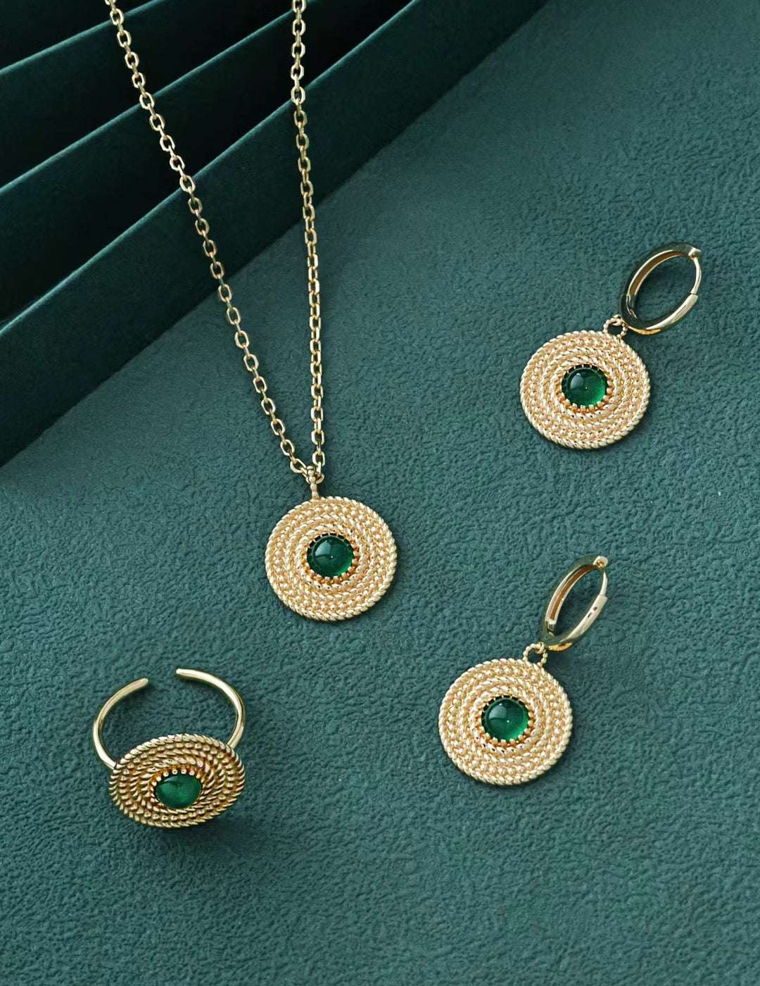 S925 sterling silver jewelry set