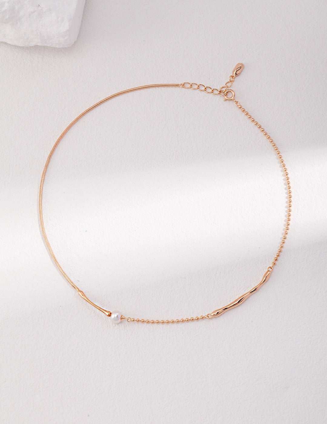 Pearl Line Necklace