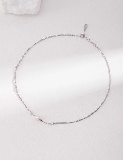 Pearl Line Necklace